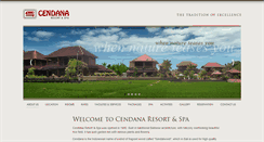 Desktop Screenshot of cendanaresort-spa.com